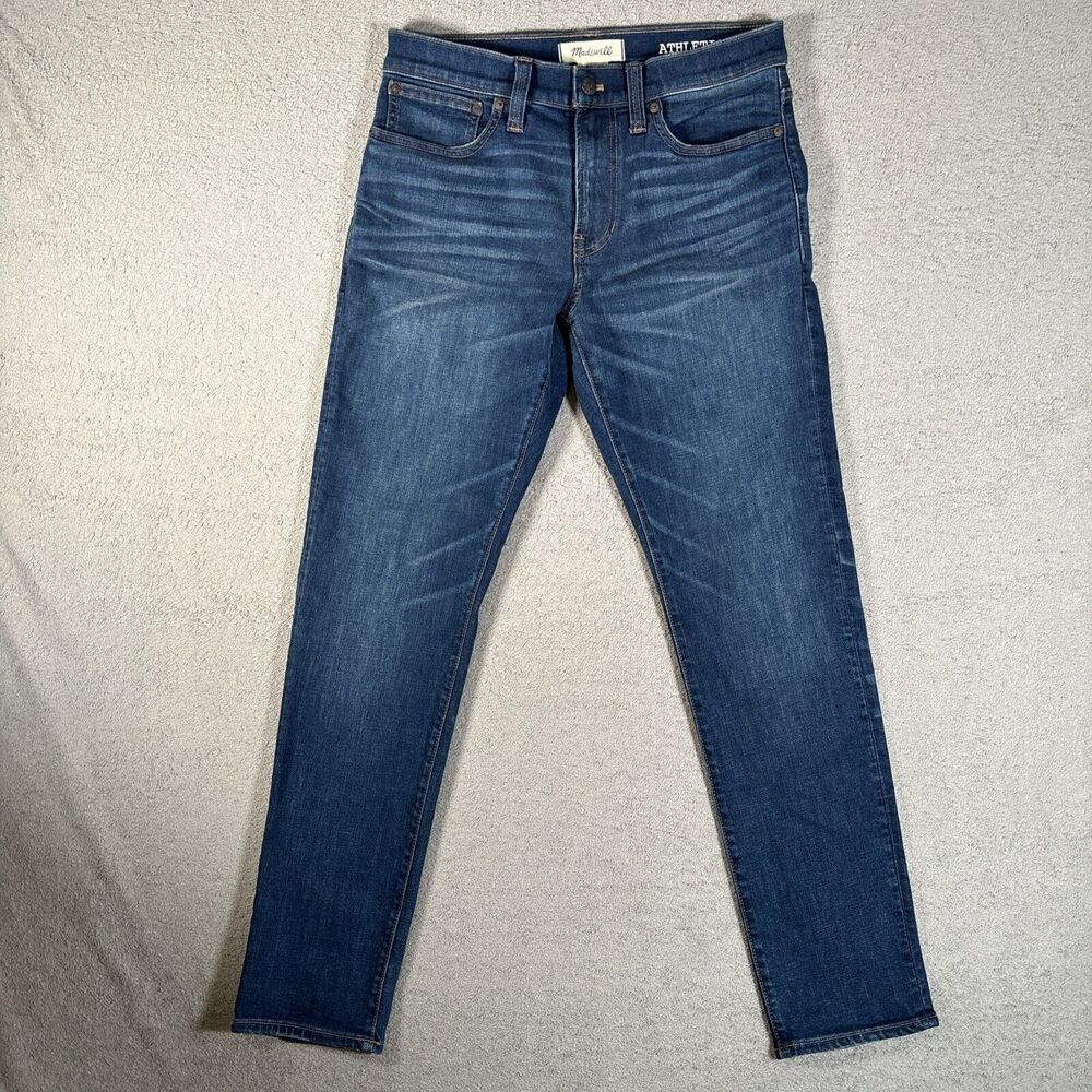 Madewell Jeans Men’s Size 31x32 Fit 32x30  Athletic Slim Medium Wash Coolmax